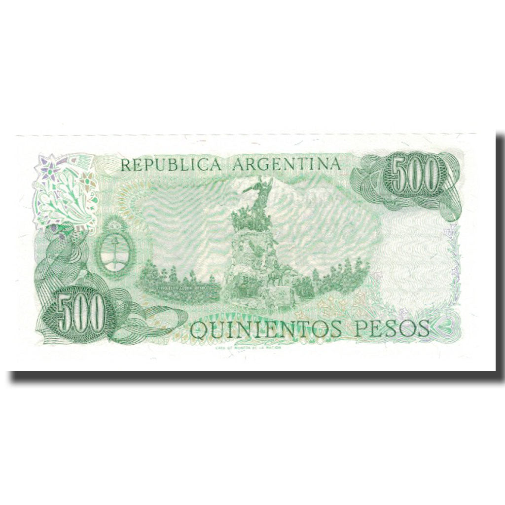Banknot, Argentina, 500 Pesos, Undated (1977-82), KM:303b, UNC(65-70)