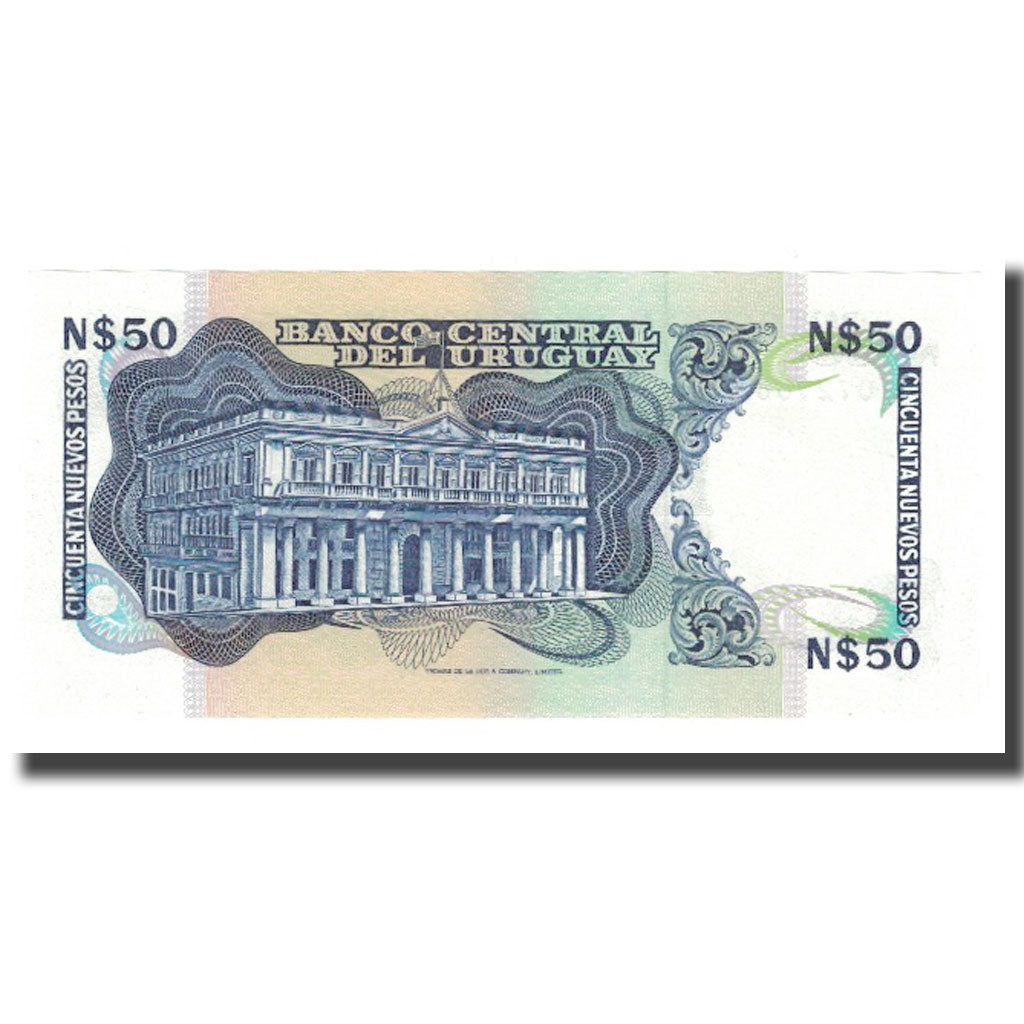 Banknote, Uruguay, 50 Nuevos Pesos, Undated (1975), KM:59, UNC(65-70)