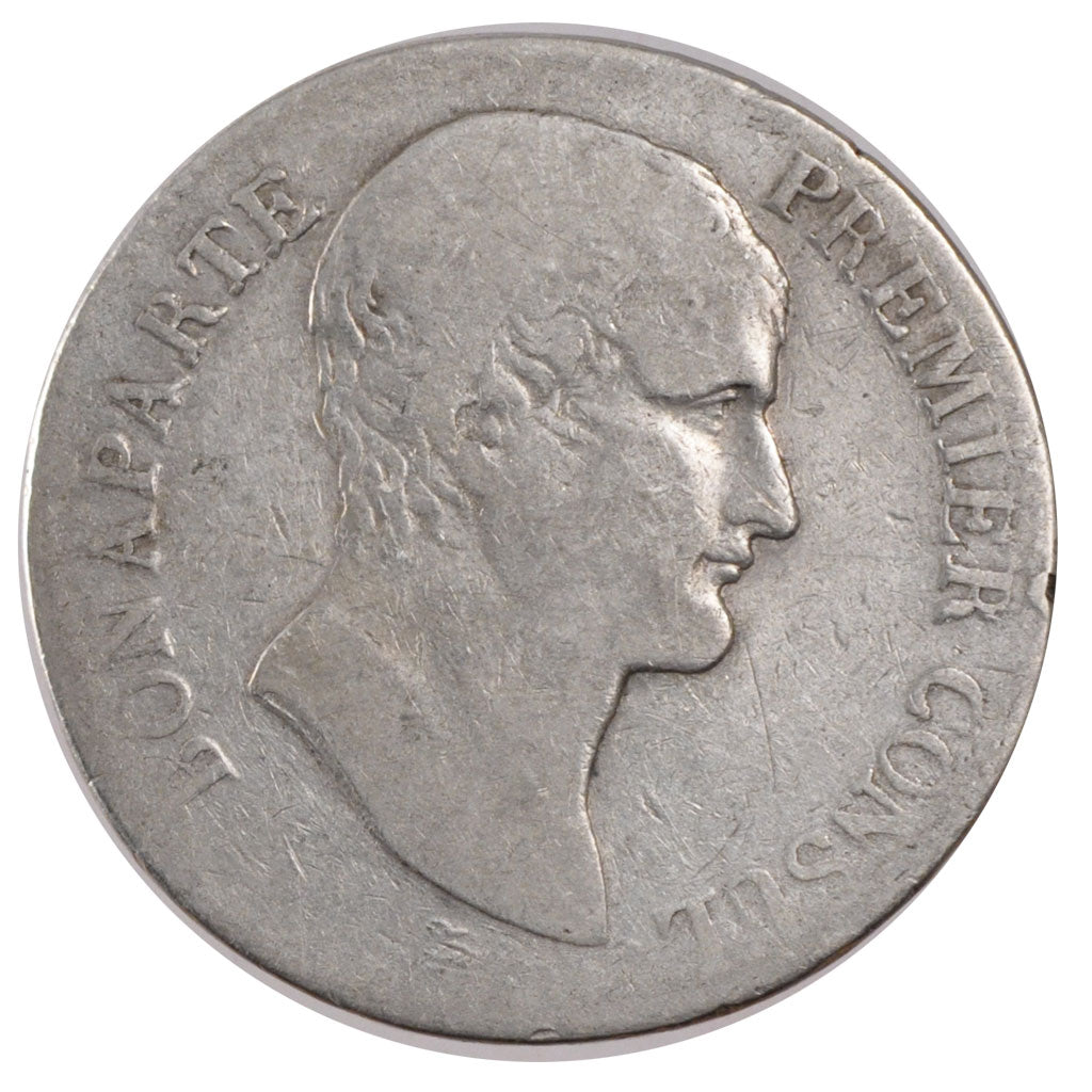 FRANCE, Union et Force, 5 Francs, 1803, Marseille, KM #639.7, F(12-15), Silver,.