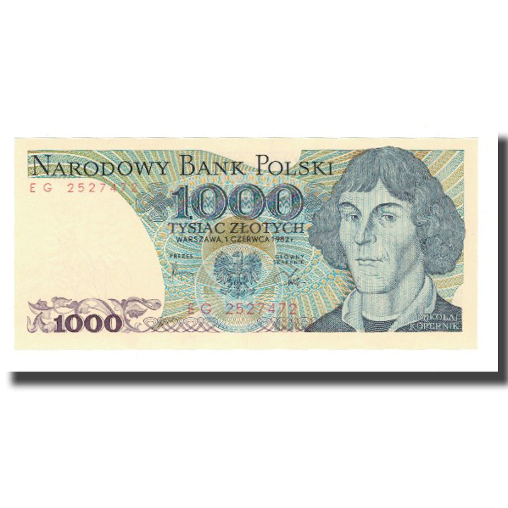 Banknote, Poland, 1000 Zlotych, 1982, 1982-06-01, KM:146c, UNC(65-70)