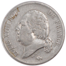 Munten, Frankrijk, Louis XVIII, Louis XVIII, 5 Francs, 1817, Paris, FR+, Zilver