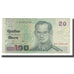 Banknot, Tajlandia, 20 Baht, Undated (2003), KM:109, EF(40-45)