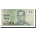 Biljet, Thailand, 20 Baht, Undated (2003), KM:109, TTB