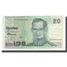 Biljet, Thailand, 20 Baht, Undated (2003), KM:109, TTB+