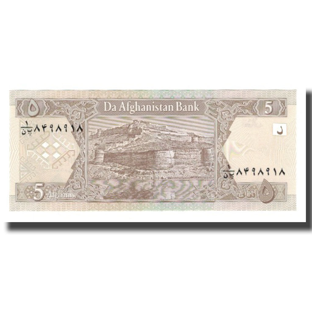 Banknote, Afghanistan, 5 Afghanis, SH1383 (2004), KM:66b, UNC(65-70)
