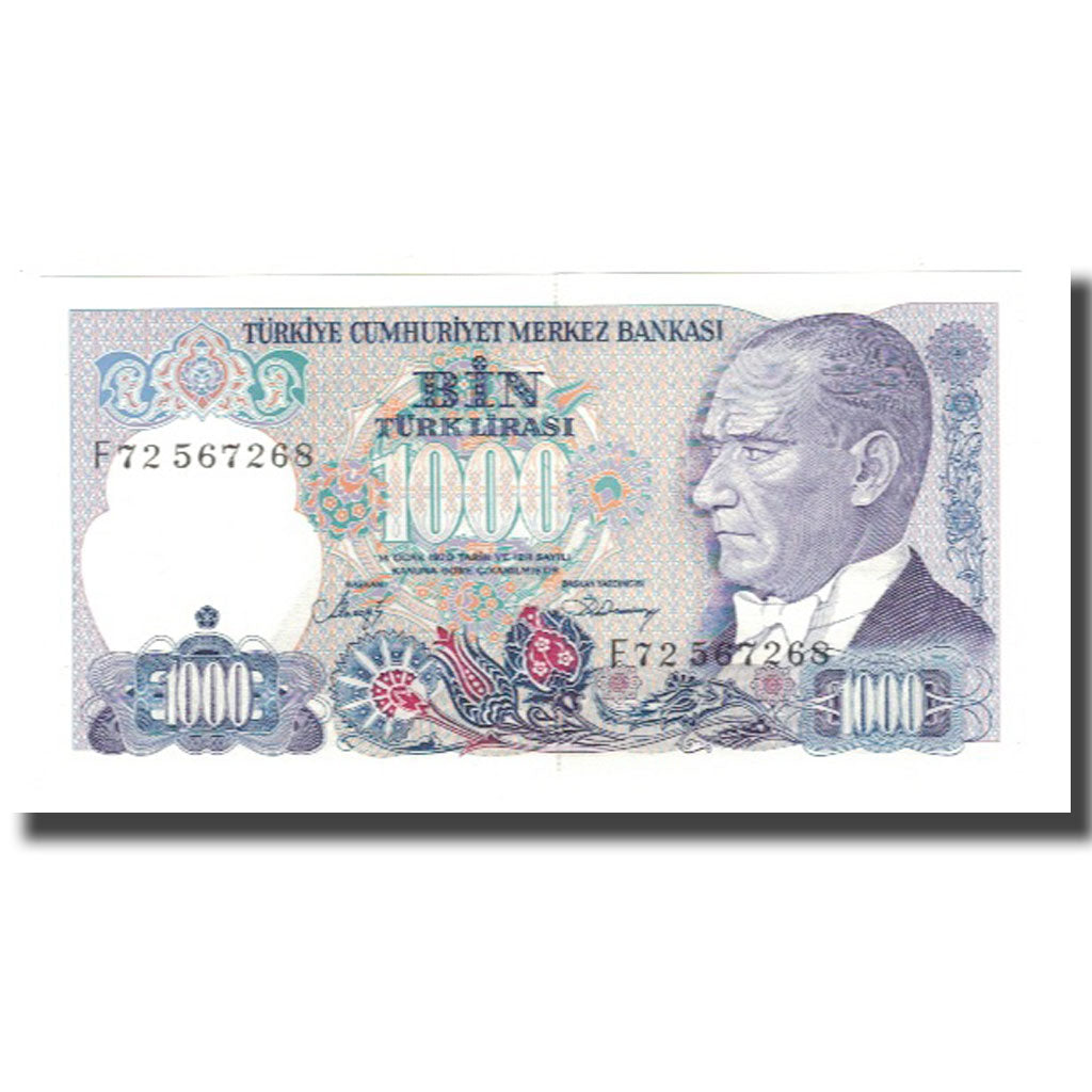 Billete, 1000 Lira, L.1970, Turquía, KM:196, UNC