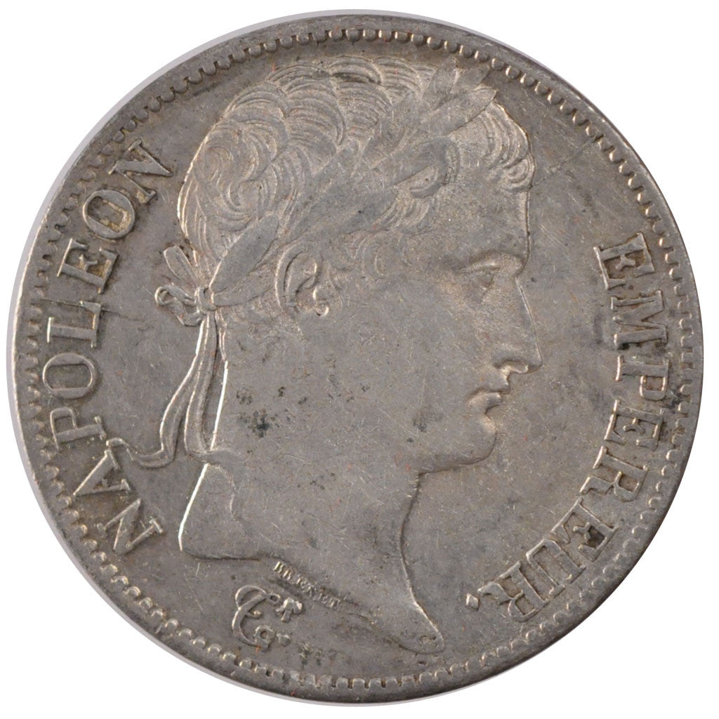 Moneda, Francia, Napoléon I, 5 Francs, 1813, Bayonne, MBC, Plata, KM:694.9