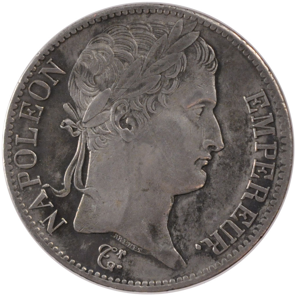 FRANCE, Napoléon I, 5 Francs, 1814, Paris, KM #694.1, EF(40-45), Silver, Gadoury