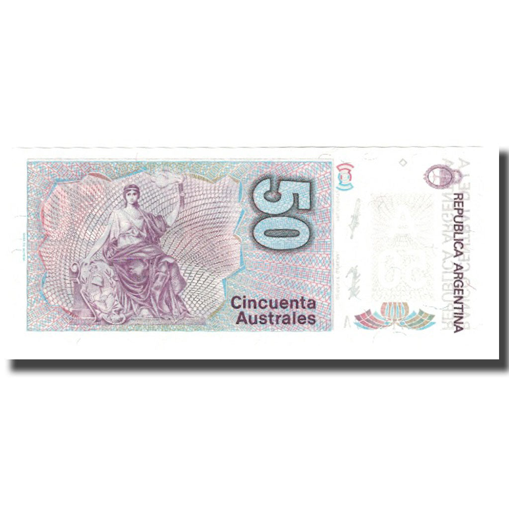 Geldschein, Argentinien, 50 Australes, Undated (1986-89), KM:326a, UNZ
