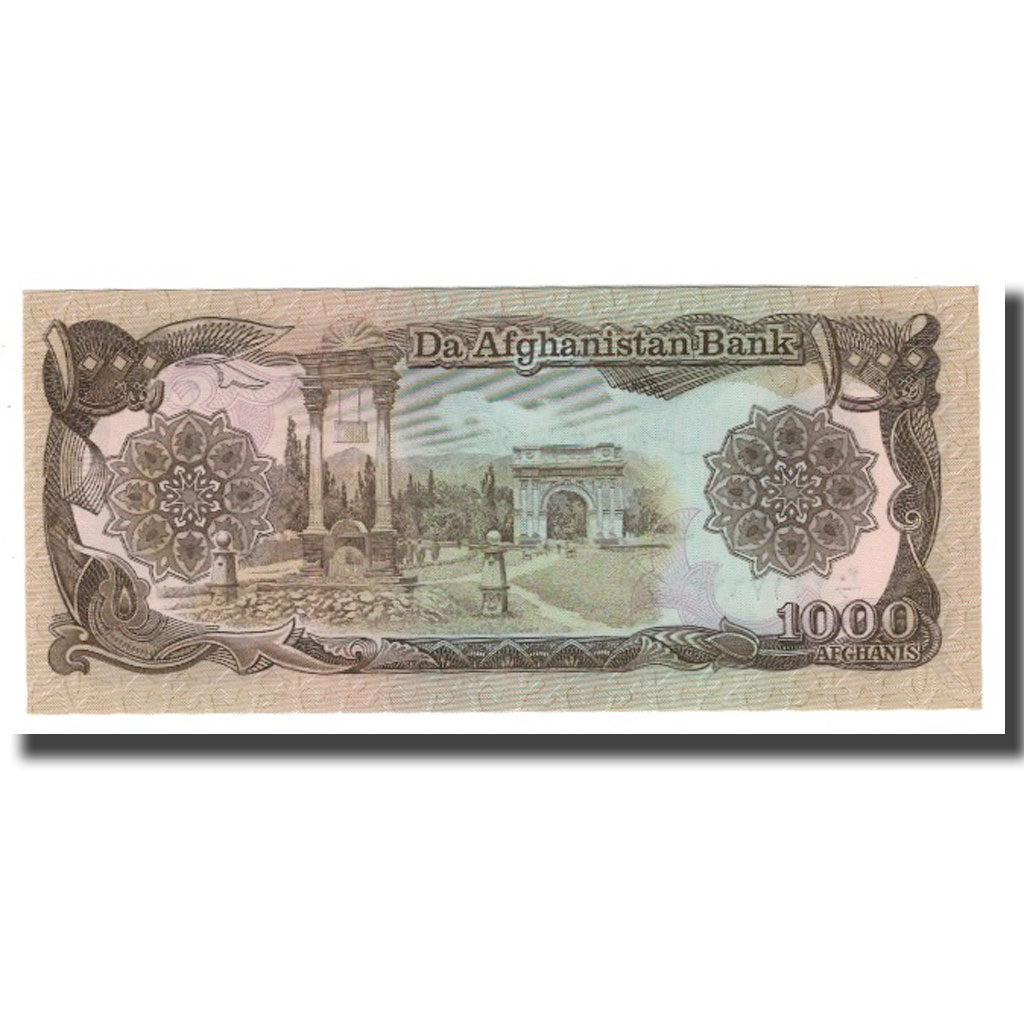 Billete, 1000 Afghanis, SH1370 (1991), Afganistán, KM:61c, UNC