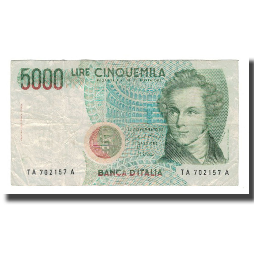 Banknote, Italy, 5000 Lire, D.1985, KM:111a, VF(30-35)