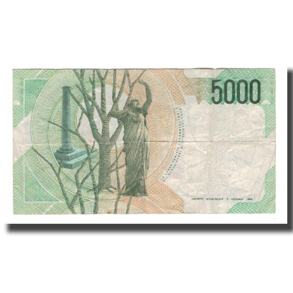 Banknote, Italy, 5000 Lire, D.1985, KM:111a, VF(30-35)