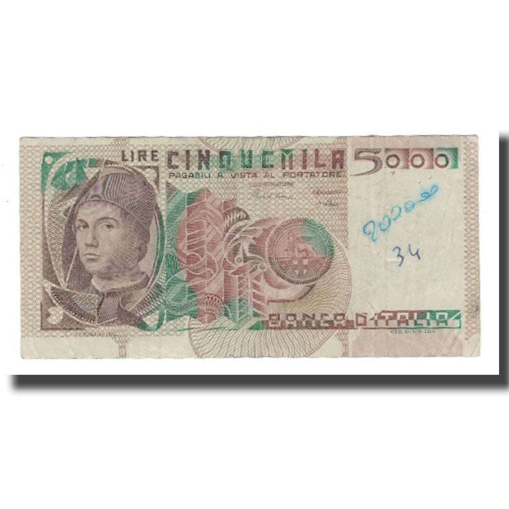 Banknote, Italy, 5000 Lire, 1979-1983, 1983-10-19, KM:105c, F(12-15)