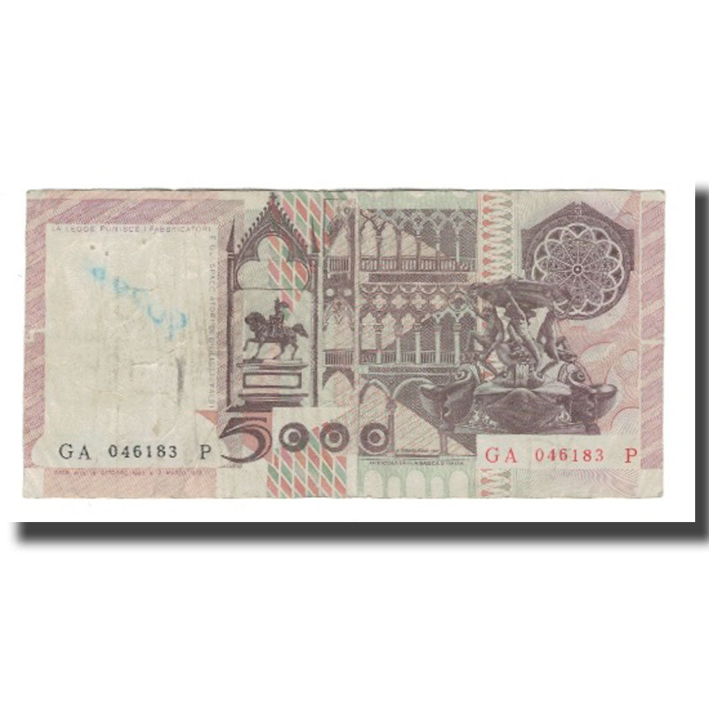 Banknote, Italy, 5000 Lire, 1979-1983, 1983-10-19, KM:105c, F(12-15)