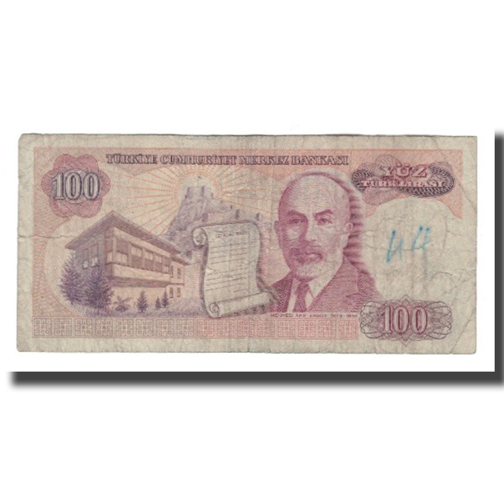 Banknote, Turkey, 100 Lira, L.1930, 1969-03-17, KM:182, VF(20-25)