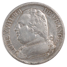 FRANCE, Louis XVIII, 5 Francs, 1815, La Rochelle, KM #702.5, EF(40-45), Silver,.