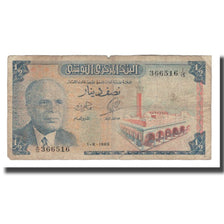 Banconote, Tunisia, 1/2 Dinar, 1965, 1965-06-01, KM:62a, MB