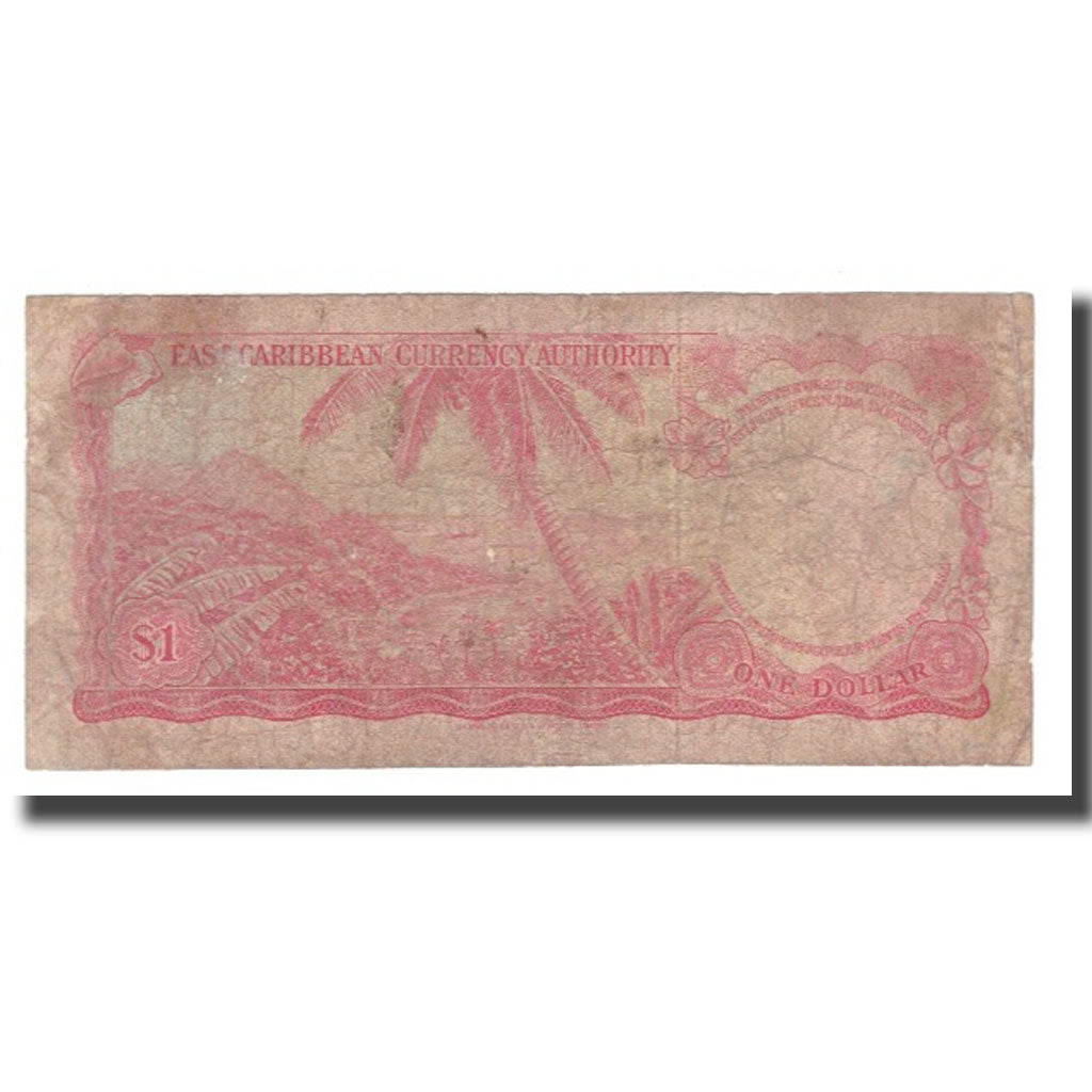 Banknote, East Caribbean States, 1 Dollar, Undated (1965), KM:13e, VG(8-10)