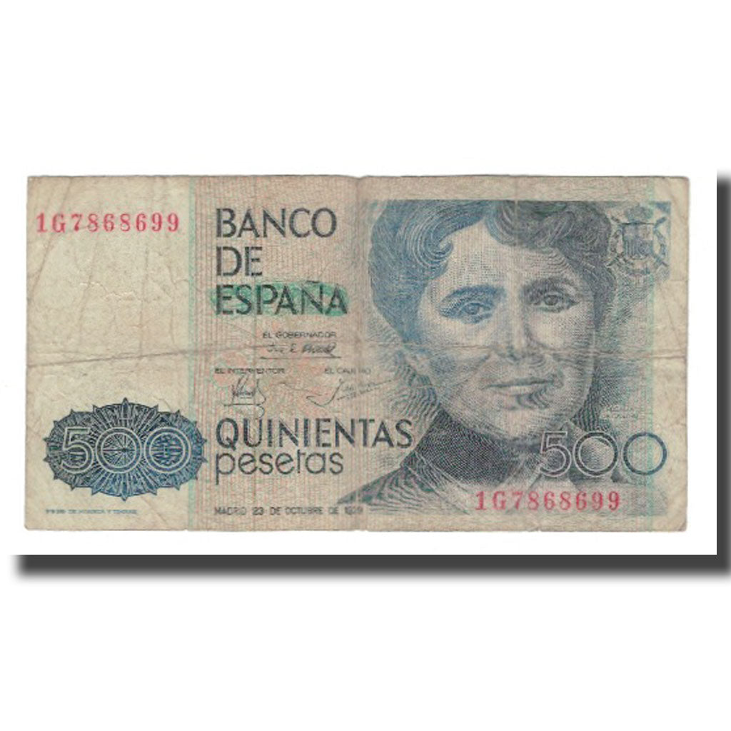 Banknote, Spain, 500 Pesetas, 1979 (1983), 1979-10-23, KM:157, F(12-15)