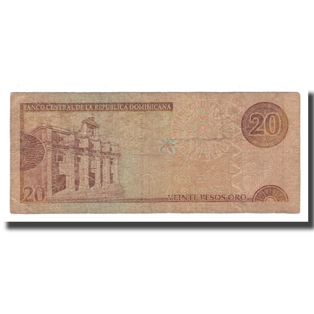 Banknot, Republika Dominikany, 20 Pesos Oro, 2001-2004, 2003, KM:169c, VG(8-10)