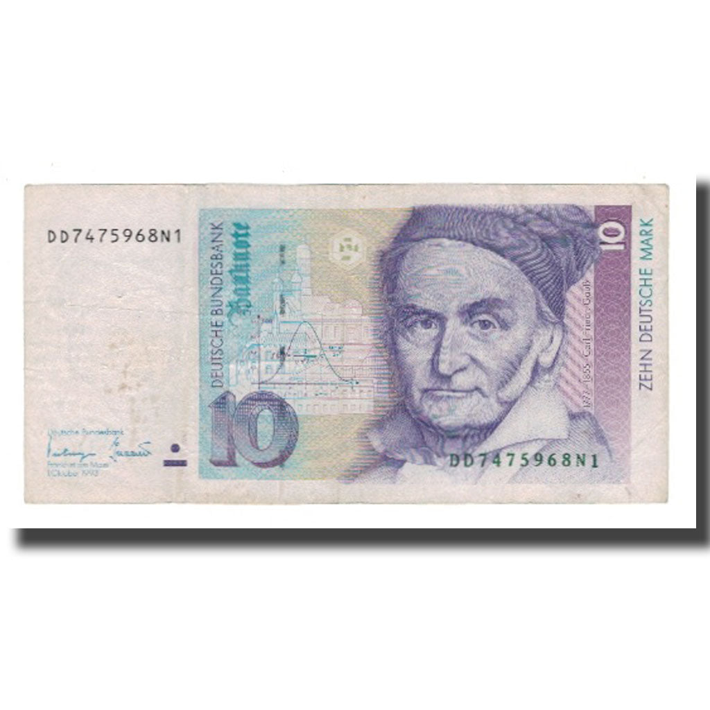 Banknote, GERMANY - FEDERAL REPUBLIC, 10 Deutsche Mark, 1993, 1993-10-01