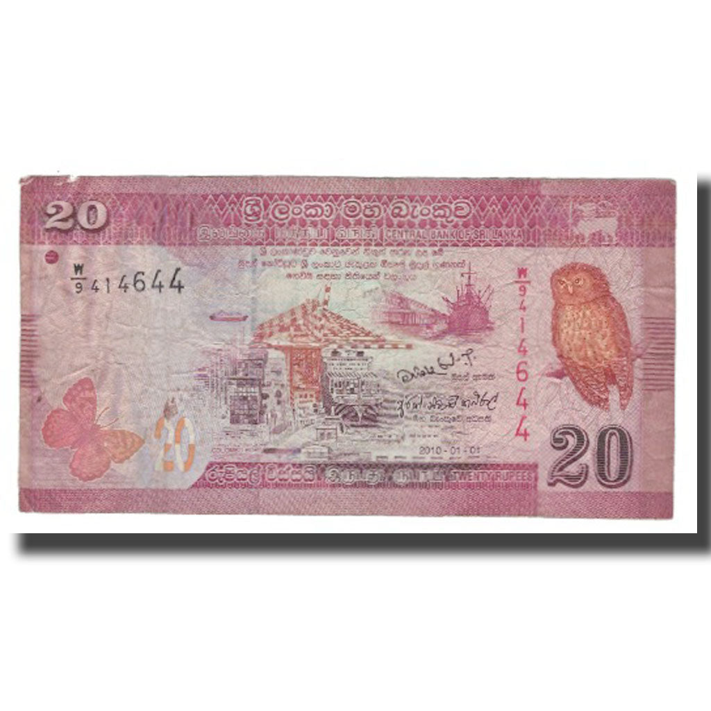 Banknot, Sri Lanka, 20 Rupees, 2010, 2010-01-01, KM:123a, F(12-15)