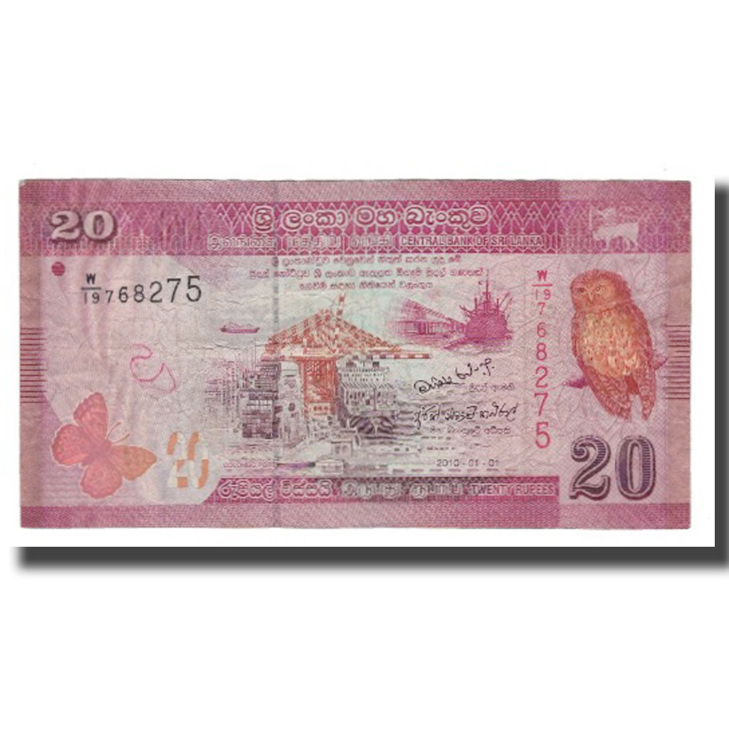 Banknot, Sri Lanka, 20 Rupees, 2010, 2010-01-01, KM:123a, VF(30-35)