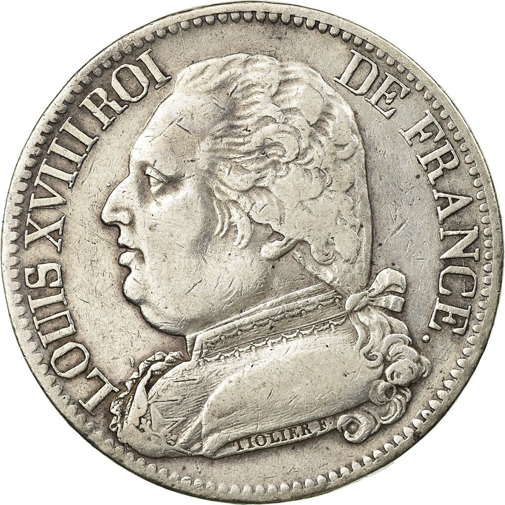 Moneta, Francia, Louis XVIII, Louis XVIII, 5 Francs, 1814, Toulouse, BB
