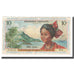 Banknote, French Antilles, 10 Francs, Undated (1964), KM:8b, EF(40-45)