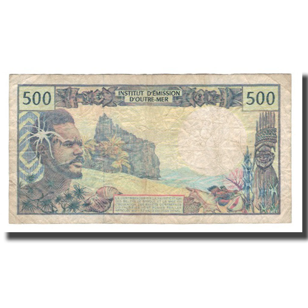 Banknote, Tahiti, 500 Francs, Undated (1970-85), KM:25a, VF(30-35)