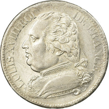 Coin, France, Louis XVIII, Louis XVIII, 5 Francs, 1815, Bayonne, AU(50-53)