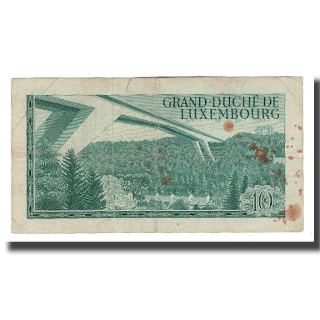 Banconote, Lussemburgo, 10 Francs, 1967, 1967-03-20, KM:53a, B+