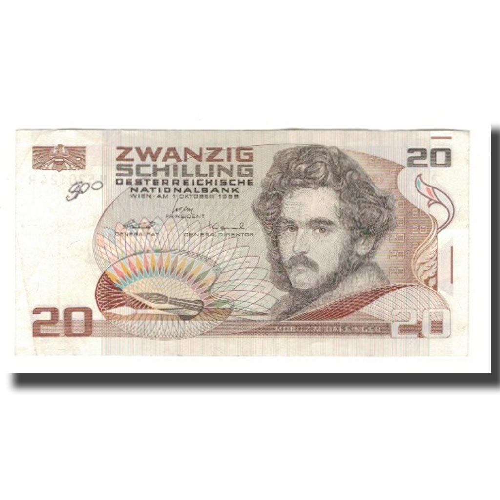 Geldschein, Österreich, 20 Schilling, 1986, 1986-10-01, KM:148, VZ