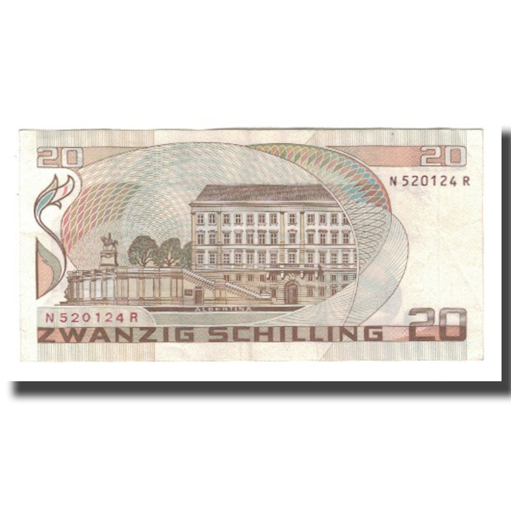 Geldschein, Österreich, 20 Schilling, 1986, 1986-10-01, KM:148, VZ