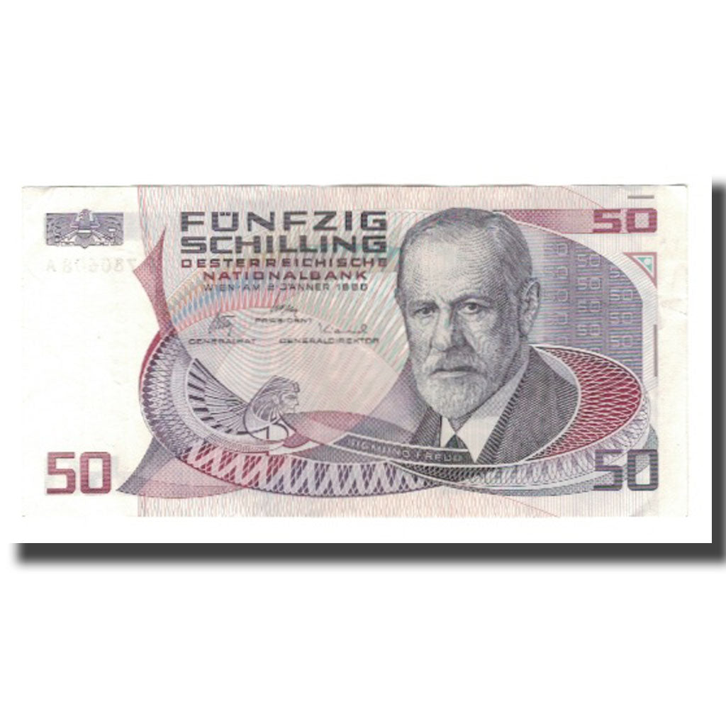 Geldschein, Österreich, 50 Schilling, 1986, 1986-01-02, KM:149, VZ+