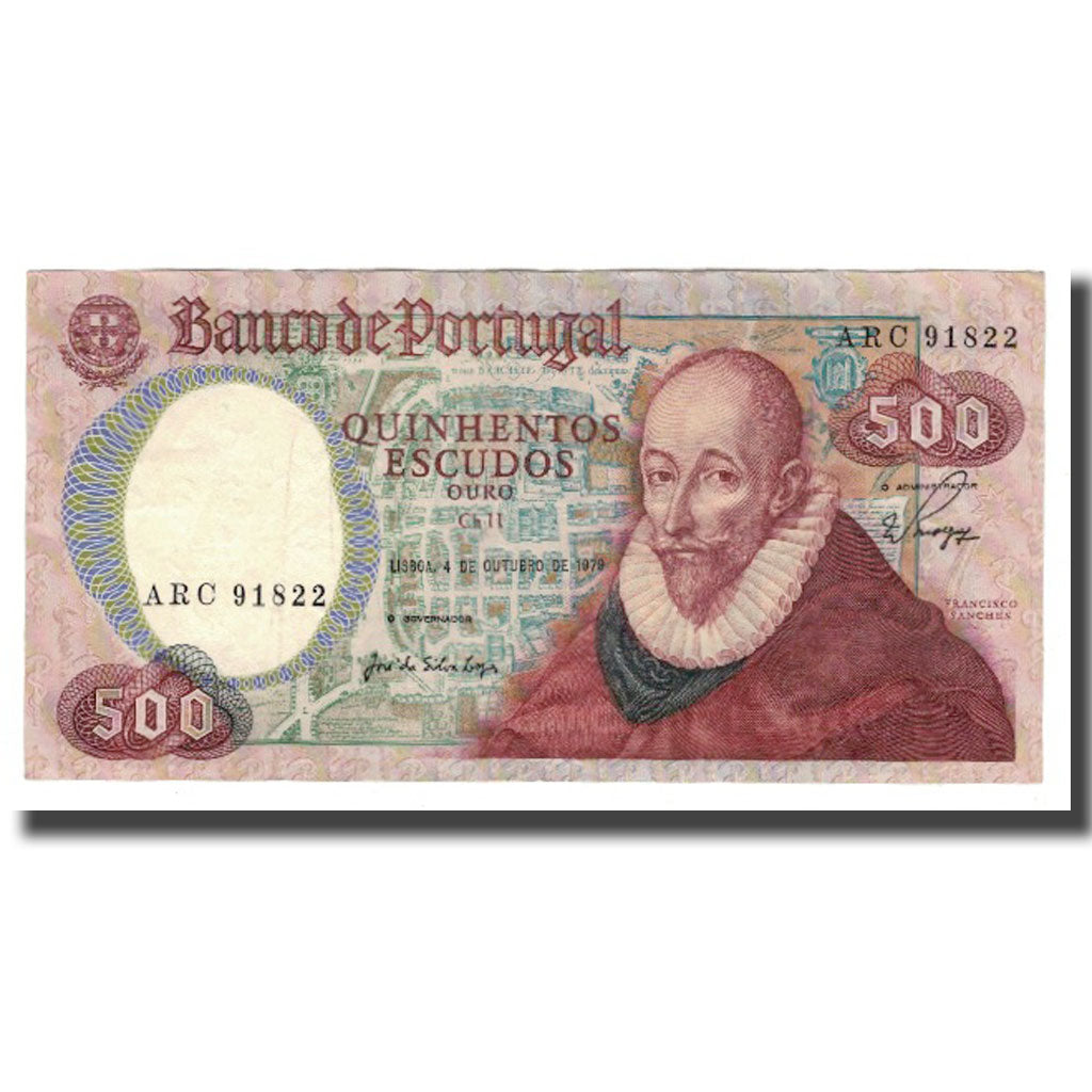 Geldschein, Portugal, 500 Escudos, 1979, 1979-10-04, KM:177a, VZ+