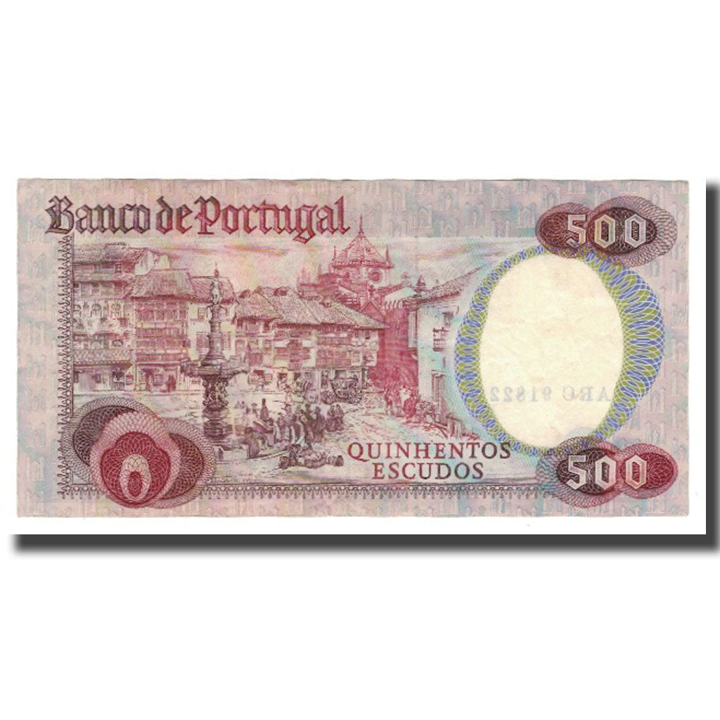 Geldschein, Portugal, 500 Escudos, 1979, 1979-10-04, KM:177a, VZ+