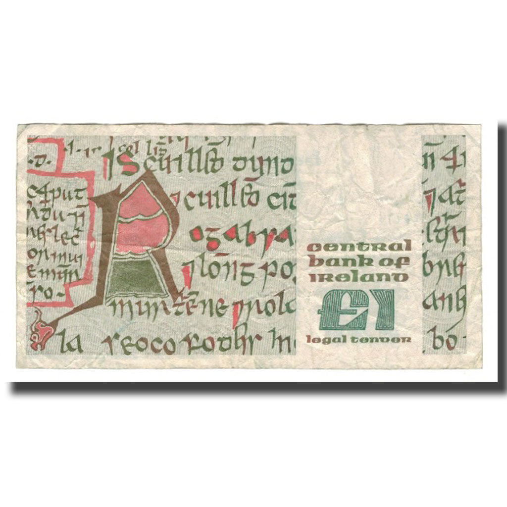 Banconote, Irlanda - Repubblica, 1 Pound, 1987, 1987-03-25, KM:70c, MB+