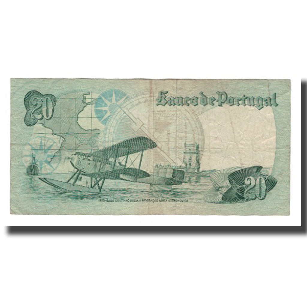 Banknot, Portugal, 20 Escudos, 1978, 1978-10-04, KM:176b, EF(40-45)