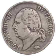 Francia, Louis XVIII, 5 Francs, 1816, Toulouse, MB+, Argento, Gadoury:614