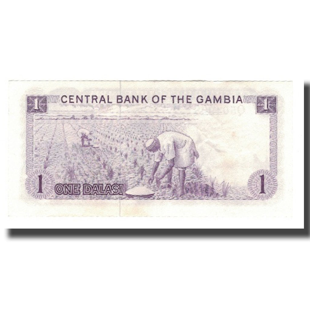 Billete, 1 Dalasi, UNDATED (1971-1987), Gambia, KM:4f, EBC+