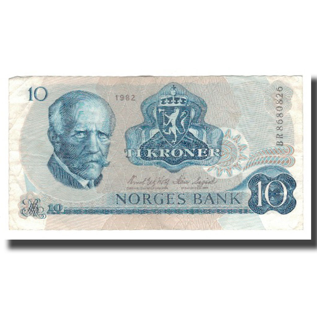 Banconote, Norvegia, 10 Kroner, Undated (1972-84), KM:36c, SPL-