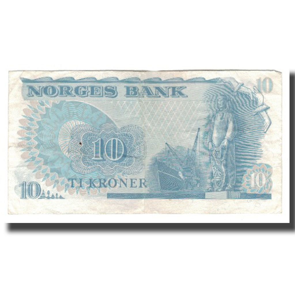 Banconote, Norvegia, 10 Kroner, Undated (1972-84), KM:36c, SPL-