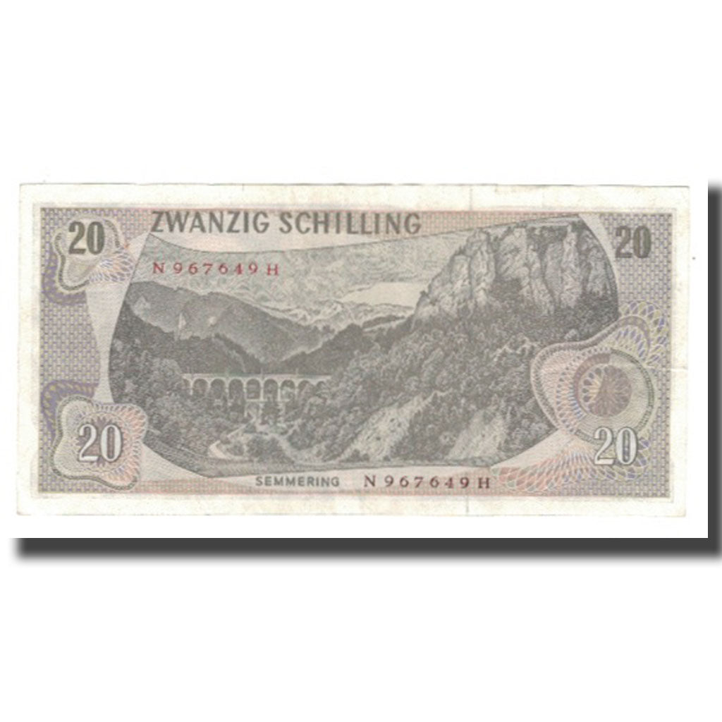 Banknote, Austria, 20 Schilling, 1967, 1967-07-02, KM:142a, AU(50-53)