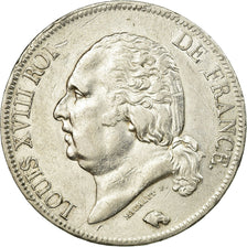 Coin, France, Louis XVIII, Louis XVIII, 5 Francs, 1821, Lille, AU(50-53)