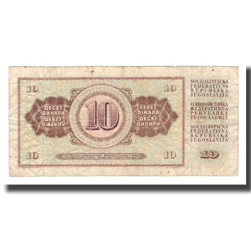 Billet, Yougoslavie, 10 Dinara, 1968, 1968-05-01, KM:82c, TB+