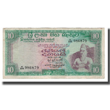 Banknote, Ceylon, 10 Rupees, 1969-1977, KM:74c, VF(20-25)