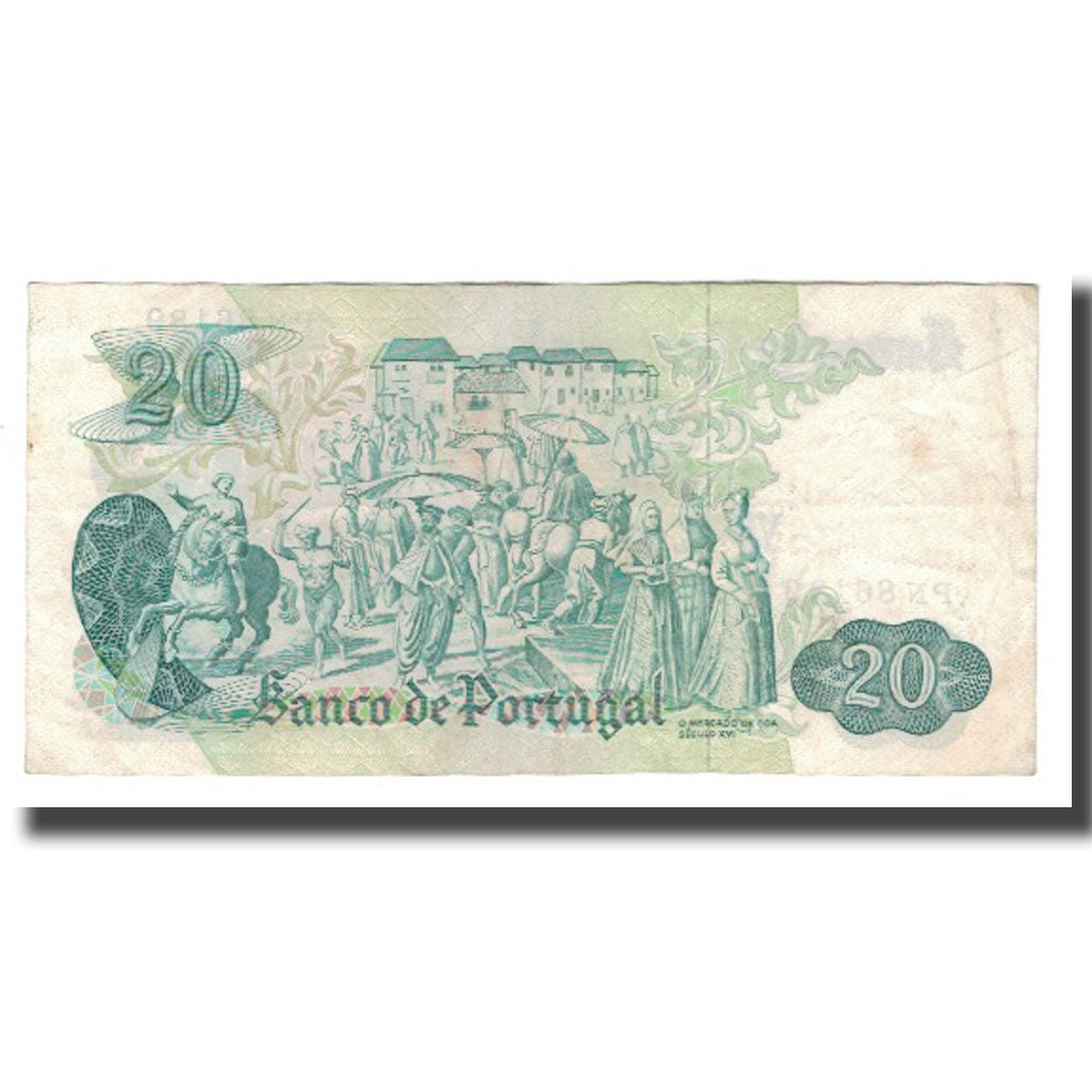 Banconote, Portogallo, 20 Escudos, 1971, 1971-07-27, KM:173, BB+