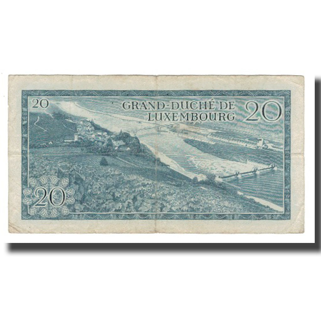 Banconote, Lussemburgo, 20 Francs, 1966, 1966-03-07, KM:54a, MB+