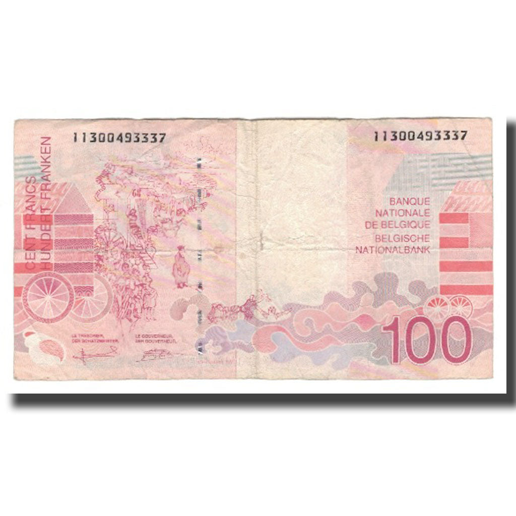 Banconote, Belgio, 100 Francs, Undated (1995-2001), KM:147, MB+